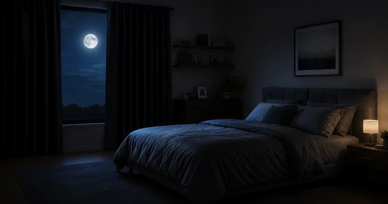 Habitación oscura y fresca para mejorar la calidad del sueño